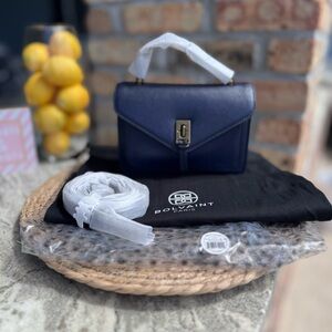 Elegant Navy Blue Handbag